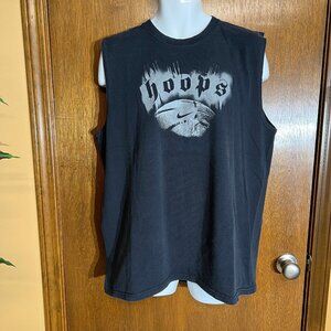 Men's Nike Hoops Sleeveless Black Tshirt - Size L